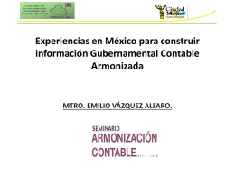 Experiencias en México para construir información