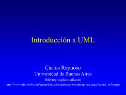 Introducción a UML por Carlos Reynoso