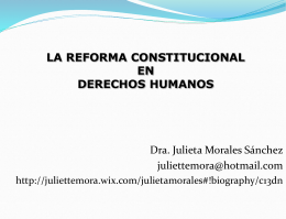 La reforma constitucional en derechos humanos