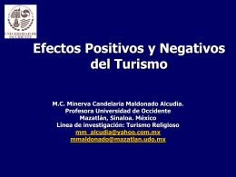 Efectos Positivos y Negativos del Turismo