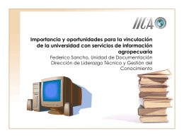 Publicaciones y documentos en el IICA