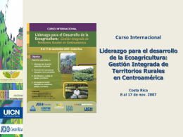 Informe del curso  - Territorios Centroamericanos