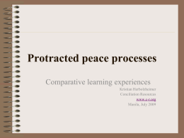 Protracted peace processes