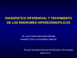 hipereosinofilia - SAHH - Sociedad Asturiana de Hematología y