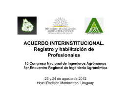 Diapositiva 1 - Asociación de Ingenieros Agrónomos del Uruguay
