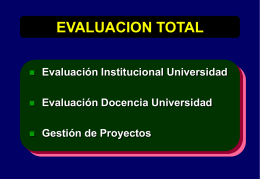 metodologia del plan nacional de evaluacion de las universidades