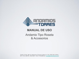 Descargar manual - Andamios Torres