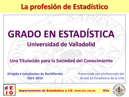 ver presentación realizada por la Universidad de Valladolid