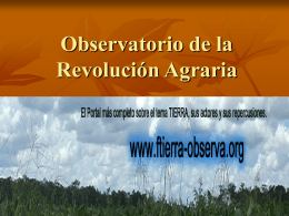 Observatorio de la Revolución Agraria