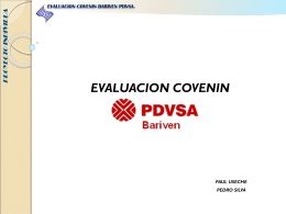 EVALUACION COVENIN BARIVEN PDVSA_GRUPO 8[1]