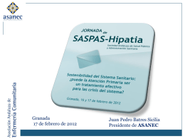 Diapositiva 1 - SASPAS