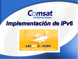 Implementación de IPv6 en Comsat