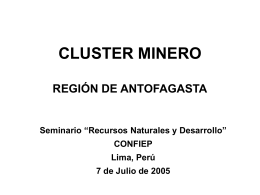 Cluster Minero: Región Antofasta