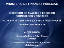 Dirección de Análisis y Estudios Económicos y Fiscales