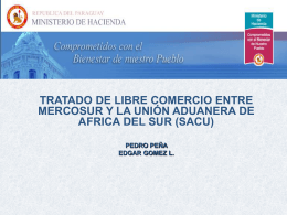 Tratado de Libre Comercio Entre Mercosur y la Union Aduanera de