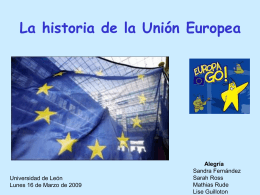 La historia de la Unión Europea