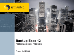 Backup Exec 12 - Introduction