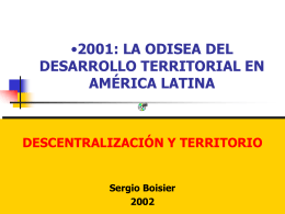 Desarrollo Territorial - Colegio de Asistentes Sociales Provincial