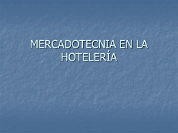 MERCADOTE - Introduccion-Hospitalidad