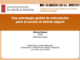 Diapositiva 1 - International Consortium for Medical Abortion