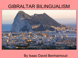 Bilingualism in Gibraltar by Isaac - ramonycajal