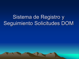 Solución Sistema de Registro y Seguimiento Solicitudes DOM