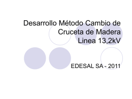 Desarrollo Método Cambio de Cruceta de Madera Linea 13