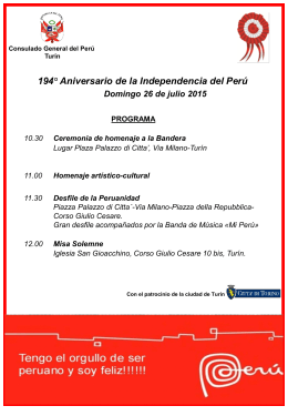PowerP Perú programa 26 julio 2015