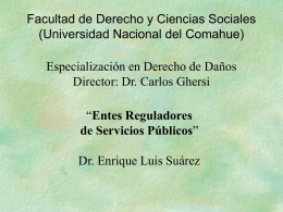 5-entes-reguladores - Universidad Nacional del Comahue