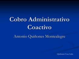 Presentación Conferencia "Cobro Administrativo Coactivo"