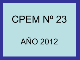 CPEM Nº 23 AÑO 2011
