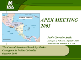 The Central America Electricity Market