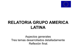 relatoria grupo america latina