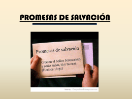 PROMESAS DE SALVACIÓN