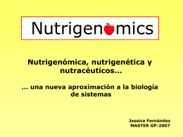 Fernández, Jessica: Nutrigenómica