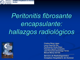 Peritonitis fibrosante encapsulante: hallazgos radiológicos