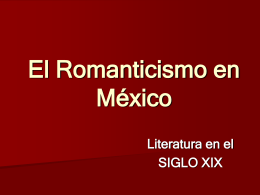 El Romanticismo en México