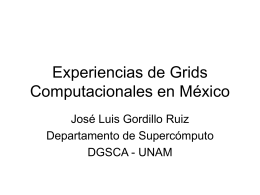 Experiencias de Grids Computacionales en México