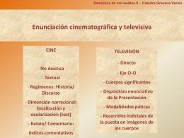 Enunciación TV 2013 - Semiótica de los medios II