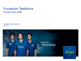 Proniño - Fundación Telefónica