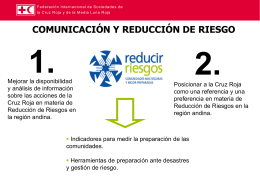 Comunicación y reducción de riesgo IFRC