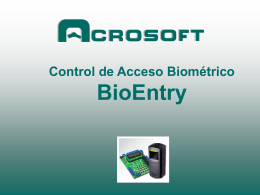 Modelo BioEntry Smart Lector de Huella Dactilar