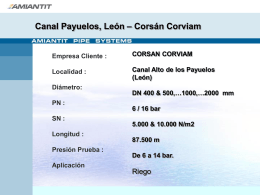 Canal Payuelos, León – Corsán Corviam Empresa Cliente