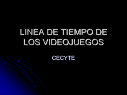 LINEA DE TIEMPO DE LOS VIDEOJUEGOS (612352)