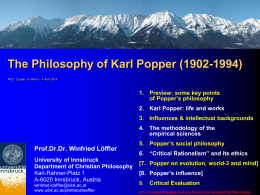 5. Popper`s Social Philosophy