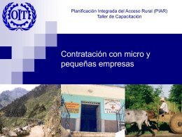 Presentación - Micro y pequeñas empresas Nicaragua