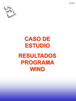 Caso de Estudio. Resultados Programa Wind