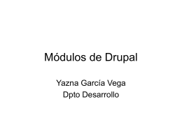 Módulos de Drupal creados por Infomed