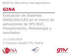 Presentación - GINA - GNSS for INnovative road Applications