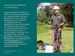 Diapositiva 1 - Asociación Mexicana de Arboricultura